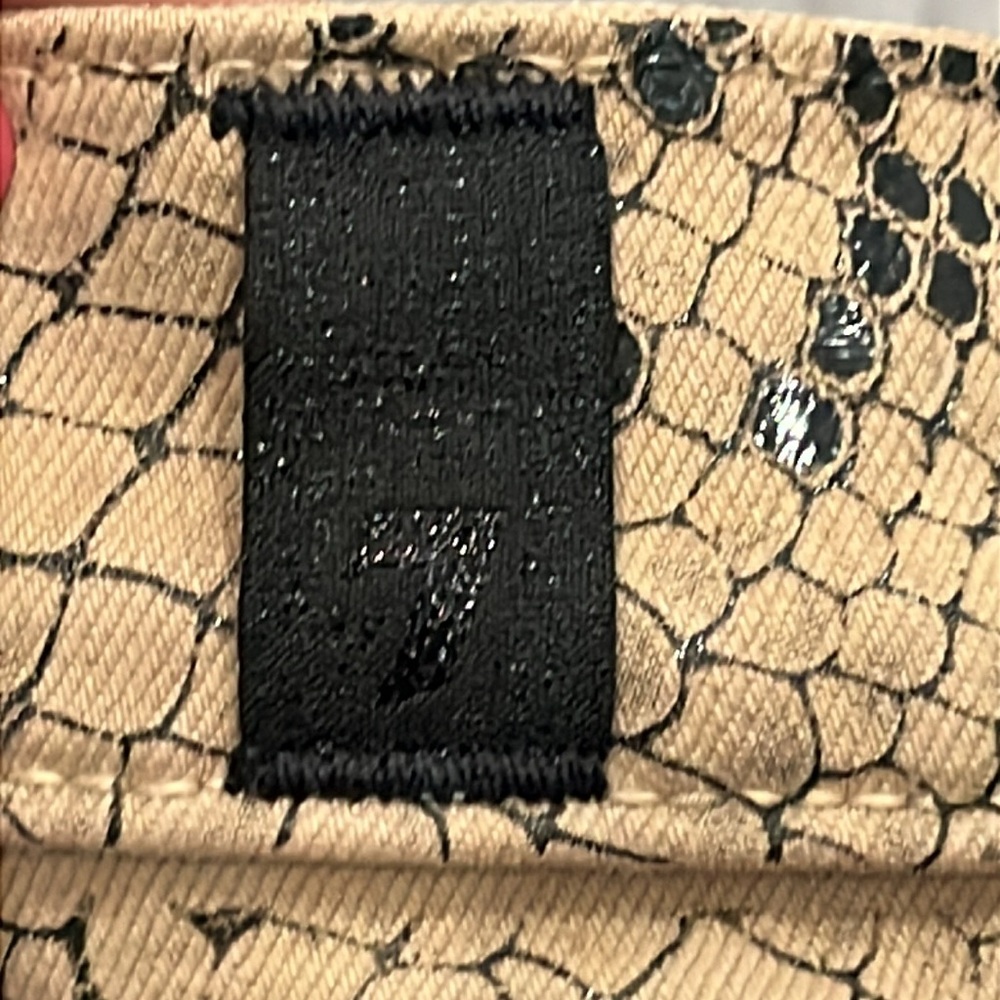 7 For All Mankind Women’s ‘the skinny’ Snake Print Pants size 24 - Picture 8 of 12